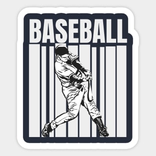 Baseball vintage graphic Sticker